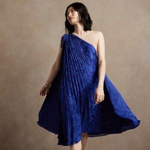 Banana Republic Petite Radiant One-Shoulder Dress